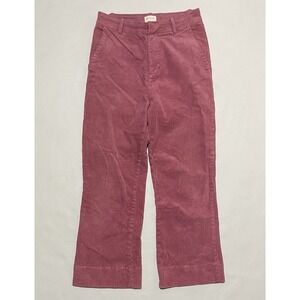 Gorman Womens Size 8 X 24 Pink Corduroy Pants Straight Leg Baggy Skater Wide